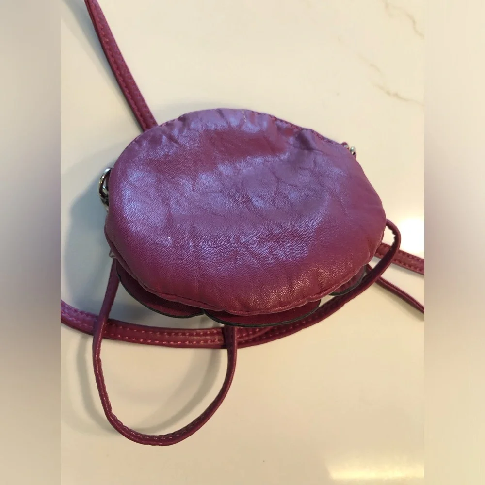 Rose Crossbody Faux Leather Crossbody / Clutch Purse OS